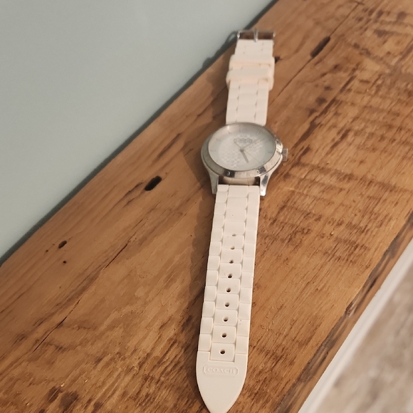 Coach Cream Analog Watch with Silver Accents - Picture 3 of 5